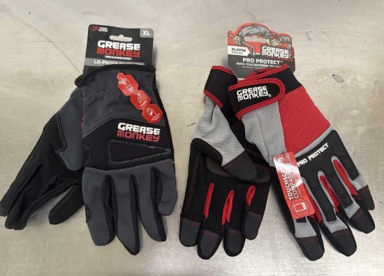 (2)LOW-PROFILE&PRO-PROTECT GREASE MONKEY XLGLOVE