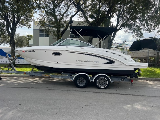2012 CHAPARRAL 224 SUNESTA DECK BOAT W/ TRAILER