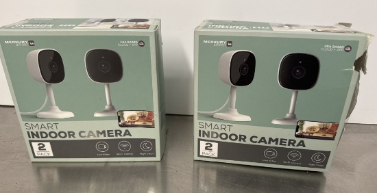 (NIB) 2 SETS OF 2 NIGHT VISION WIFI CAMERAS