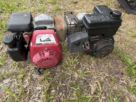 (2) RUNNING GAS MOTORS