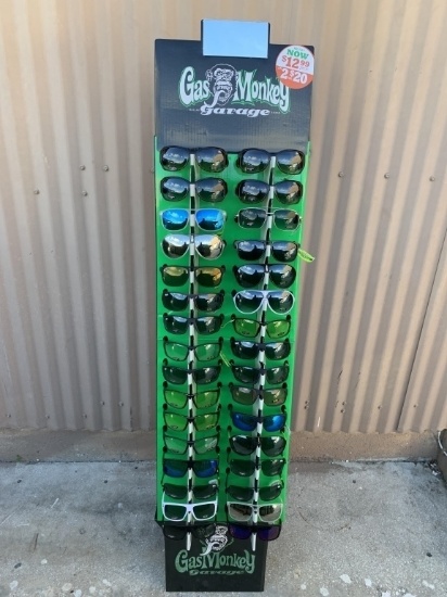 GAS MONKEY GARAGE SUNGLASS DISPLAY 32 PAIR