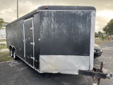 22' V NOSE, REAR RAMP DOOR, ENCLOSED TRAILER