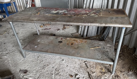 STAINLESS STEEL TABLE 72" X 30"