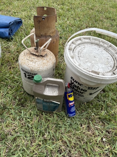 MISC LOT R-12 , WD-40, WOOD CLEANER & MORE