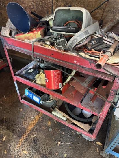 ROLLING CAR WITH CONTENTS