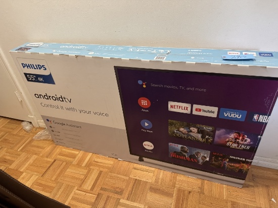 PHILIPS 55" 4K TV IN BOX