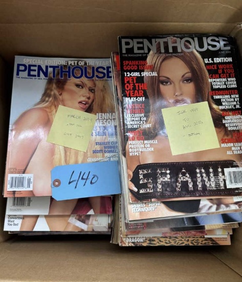 PENTHOUSE MAGAZINES 6/1999-8/2003 3/2004-10/2007