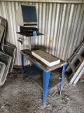 BASF PREP TABLE WITH MICROFILM MACHINE