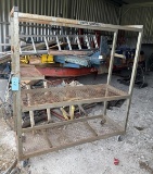 STEEL WIRE RACK ON WHEELS