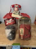 LOT COKE PHONE, BOXING GLOVES, GOGGLES
