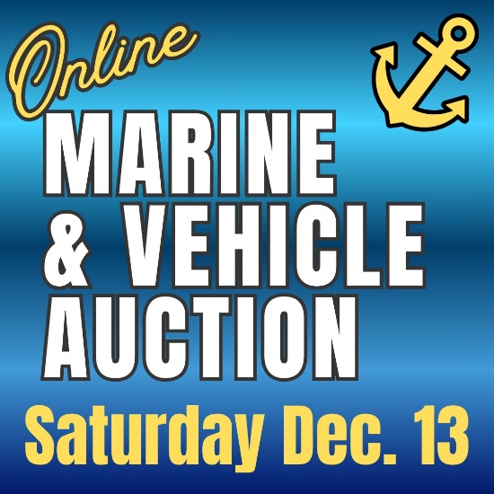 ONLINE MARINE & VEHICLE AUCTION (12/13)