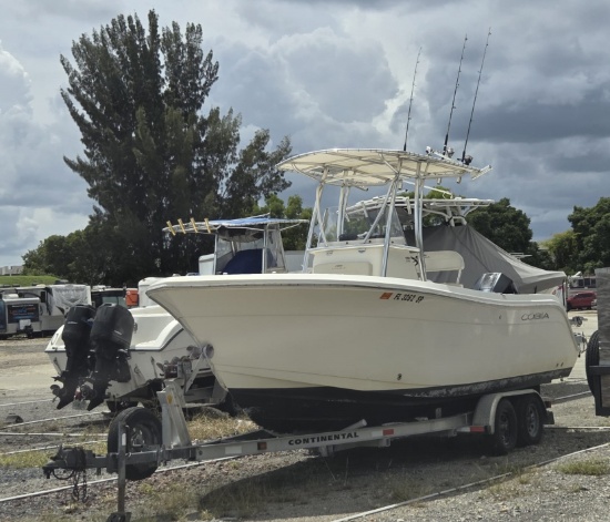 2020 Cobia 22' Center Console Boat With Trailer