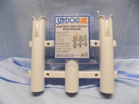 SEA DOG 3-ROD HOLDER WHITE
