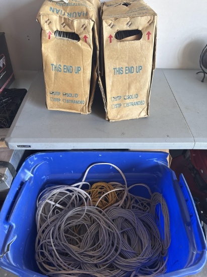 (2) BOXES NEW OLD STOCK CAT5 WIRE AND TUBE FULL