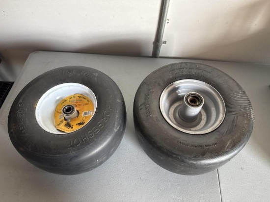 (2) NO FLAT EQUIPMENT WHEEL & TIRE 13X6.5X6