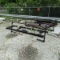 Utility Bed Ladder Rack w/ (7) Assorted Dump Truck Tail Gates