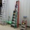 (3) A-Frame Ladders (1) Keller 10' Fiberglass, (1) Werner 8' Aluminum, & (1