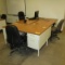 Office Furniture (3) Desks & (3) Chairs, (Excludes IT Equipment)