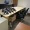 Office Furniture (2) Draft Tables, (1) 2-Drawer Filing Cabinet, (1) Desk, (