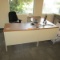 Office Furniture (1) L-Shaped Desk & (1) Rolling Office Chair, (Excludes IT