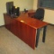 Office Furniture (1) L-Shaped Desk, (1) Rolling Office Chair, & (1) 4-Drawe