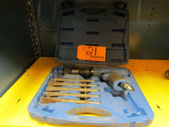 Cornwell Tools CAT4250AHBP Pneumatic Hammer w/ (5) Piece Chisel Set