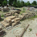 (9) Pallets of Assorted Shaped Concrete Pavers and Blocks Trapezoids & Rect