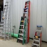(3) A-Frame Ladders (1) Keller 10' Fiberglass, (1) Werner 8' Aluminum, & (1