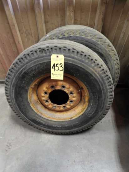 (2) Used Trailer Tires & Rims