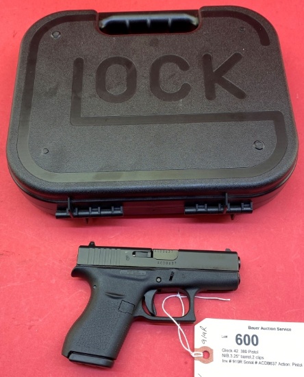 Glock 42 .380 Pistol