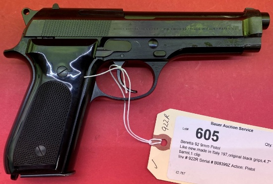 Beretta 92 9mm Pistol