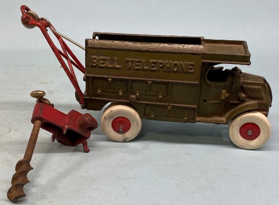 Cast Iron Bell Telephone Truck