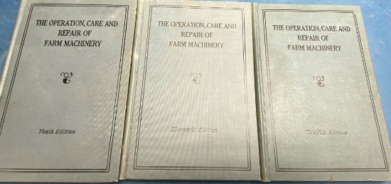 3 John Deere Farm Machinery Books