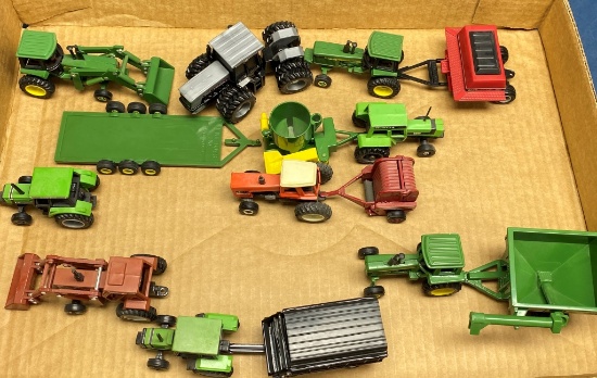 Lot Of 1/64 Scale Tractors & Implements