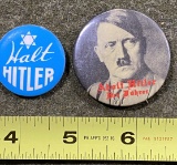 2 - Hitler Pin Backs