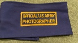 Official Us Army Photographer Armband