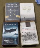 4 Military Hard Back Books