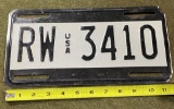 Overseas Military License Plate