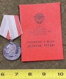 Russian Medal Veteran Of Labor