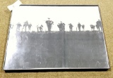 B & W Lithograph Soldiers Crossing