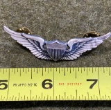 Silver Filled Pilot's Wings