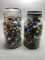 2 - Quart Jars Of Marbles