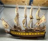 Large Wooden Model Ship
