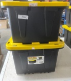 2 - 17 Gallon Storage Totes