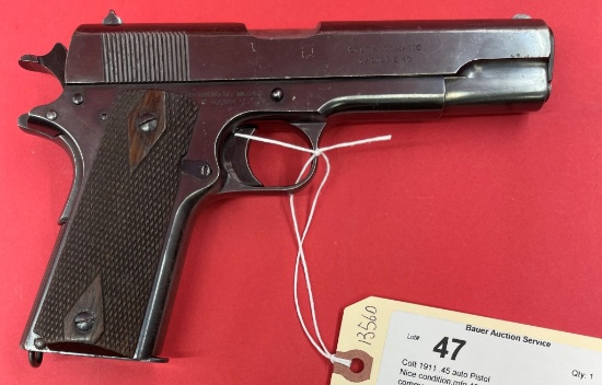 Colt 1911 .45 Auto Pistol