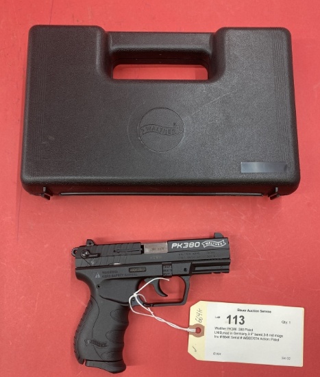 Walther PK380 .380 Pistol
