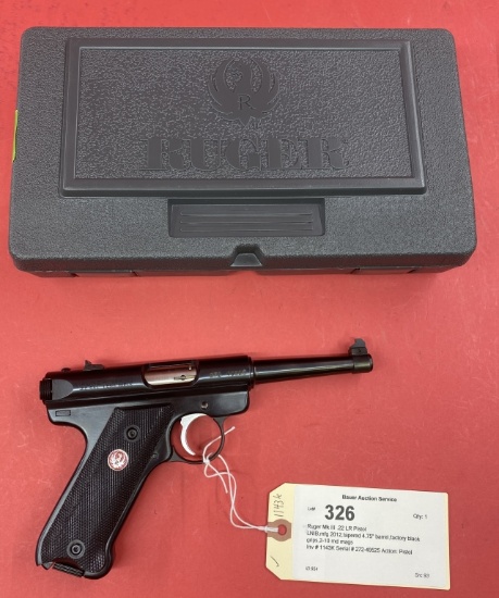 Ruger Mk III .22 LR Pistol