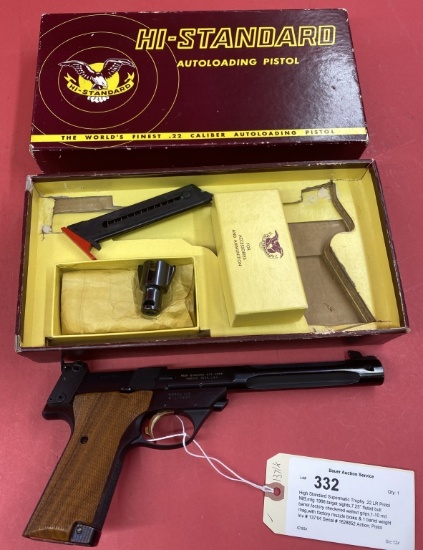 High Standard Supermatic Trophy .22 LR Pistol
