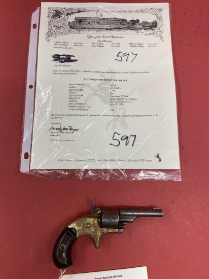 Colt Pre 1898 Open Top .22 RF Revolver