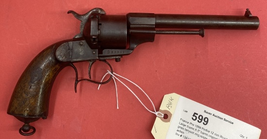 France Pre 1898 Pinfire 12 mm Revolver